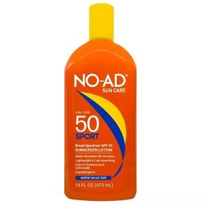 NO-AD Sport SPF 50 Sunscreen Lotion Broad Spectrum 16oz